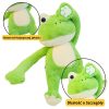 Plüss béka plüssjáték mágnesekkel, zöld 23cm