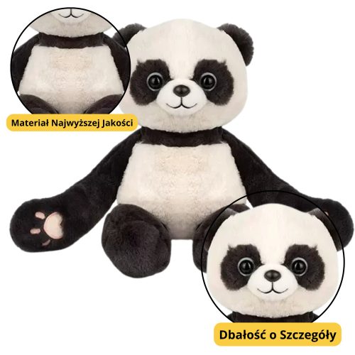 Plüss kabalája ennivaló panda mágnesekkel 23cm