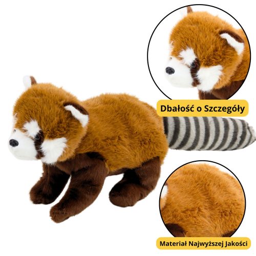 Plüss Mascot ennivaló Panda Red 45cm