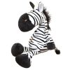 Plüss kabalája bújós játék Zebra fekete-fehér 25cm
