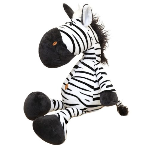 Plüss kabalája bújós játék Zebra fekete-fehér 25cm