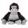 Plüss Mascot ennivaló Gorilla Sötétszürke 22cm