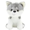 Plüss Mascot ennivaló Wolf fehér szürke 20cm