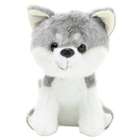 Plüss Mascot ennivaló Wolf fehér szürke 20cm