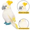 Plüss Mascot ennivaló papagáj kakadu fehér 35cm