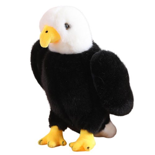 Plüss Eagle Bird plüss kabalája ennivaló fekete-fehér 25cm