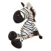Plüss kabalája bújós játék Zebra fekete-fehér 25cm