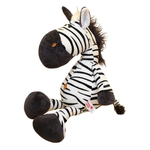 Plüss kabalája bújós játék Zebra fekete-fehér 25cm