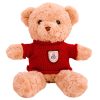 Plüss Mascot Cuddly Toy Teddy Bear Bézs Piros Pulóver 40cm