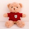 Plüss Mascot Cuddly Toy Teddy Bear Bézs Piros Pulóver 40cm