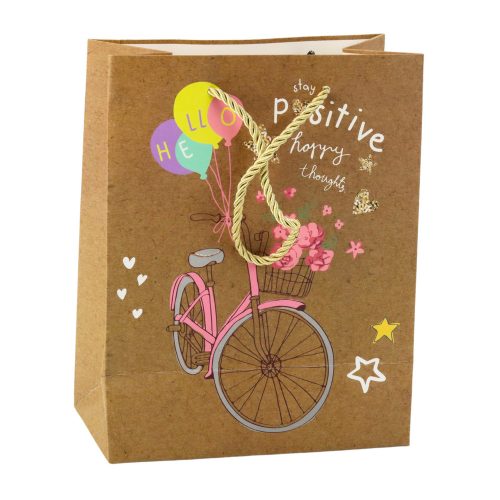 Papír ajándéktáska Színes motívumok 23 x 18 x 10,5 cm