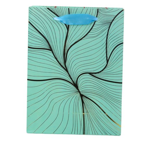 Ajándéktáska Hullámos arany mintás mix szín 23 x 18 x 10 cm