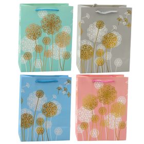 Ajándéktáska Dandelions Gold Elements 23 x 18 x 10,5 cm