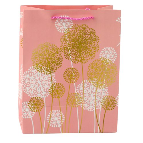 Ajándéktáska Dandelions Gold Elements 23 x 18 x 10,5 cm