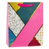 Papír ajándéktáska Geometrikus minták 32 x 26 x 12 cm