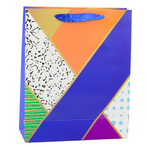 Papír ajándéktáska Geometrikus minták 32 x 26 x 12 cm
