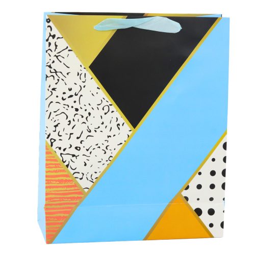 Papír ajándéktáska Geometrikus minták 32 x 26 x 12 cm