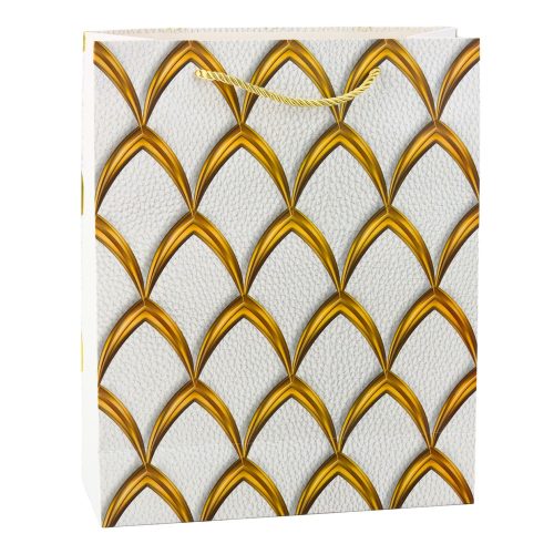 Elegáns Ajándéktáska Arany Dekorációk 32 x 26 x 12 cm