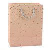 Ajándéktáska arany pöttyökkel 23 x 18 x 10,5 cm