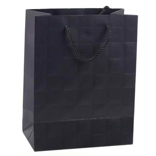 Elegáns dombornyomott négyzet alakú ajándéktáska 23 x 18 x 10,5 cm