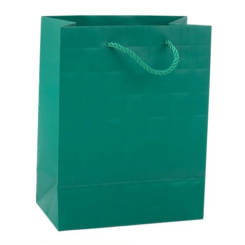 Elegáns dombornyomott négyzet alakú ajándéktáska 23 x 18 x 10,5 cm