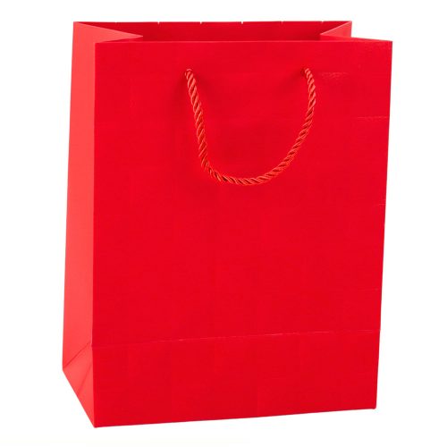 Elegáns dombornyomott négyzet alakú ajándéktáska 23 x 18 x 10,5 cm