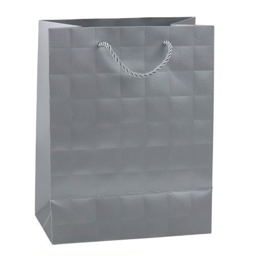 Elegáns dombornyomott négyzet alakú ajándéktáska 23 x 18 x 10,5 cm