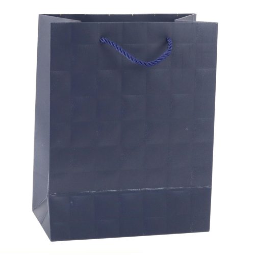 Elegáns dombornyomott négyzet alakú ajándéktáska 23 x 18 x 10,5 cm