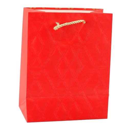 Papír ajándéktáska Elegáns arany minták 23 x 18 x 10,5 cm