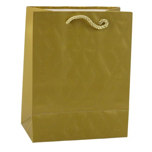 Papír ajándéktáska Elegáns arany minták 23 x 18 x 10,5 cm