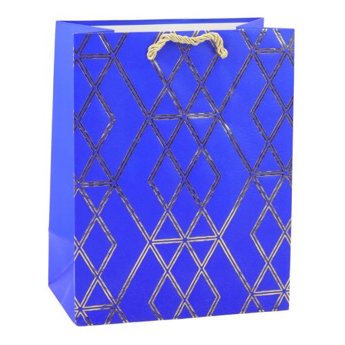 Papír ajándéktáska Elegáns arany minták 23 x 18 x 10,5 cm