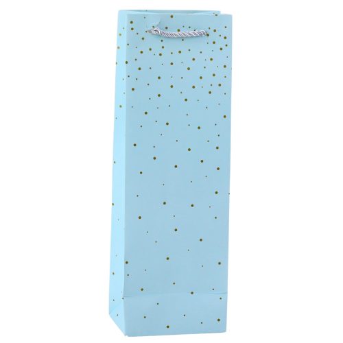 Borosüveg Papír Ajándéktáska Arany Pöttyös 35 x 12 x 9 cm