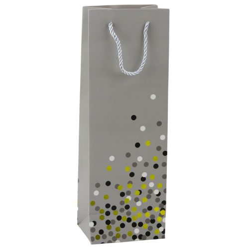 Borosüveg ajándéktáska pöttyös 36 x 12 x 9 cm