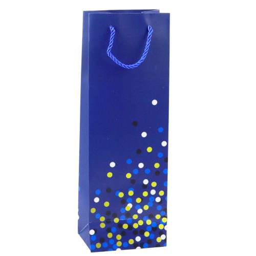 Borosüveg ajándéktáska pöttyös 36 x 12 x 9 cm