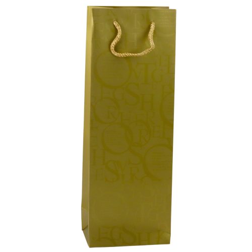 Borosüveg ajándéktáska minta felirattal 35 x 12 x 9 cm