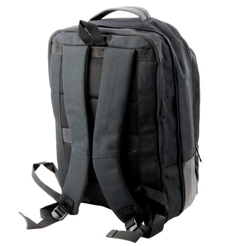 Üzleti hátizsák USB laptop zseb fekete 16L 45cm