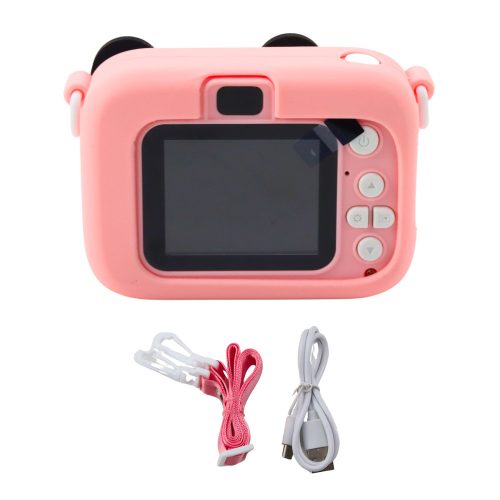 Digitális fényképezőgép gyerekeknek Mouse Pink 48Mpx HD 1080P