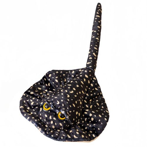 Plüss Stingray Mascot ennivaló fekete pontozott 50cm