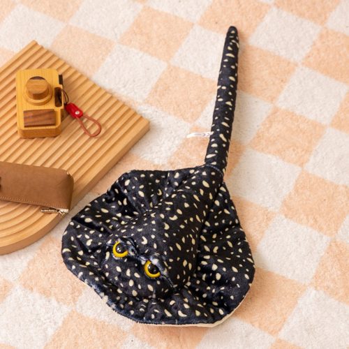 Plüss Stingray Mascot ennivaló fekete pontozott 50cm