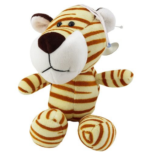 Plüss játék tigris tapadókorongos krémmel 23 x 12 cm