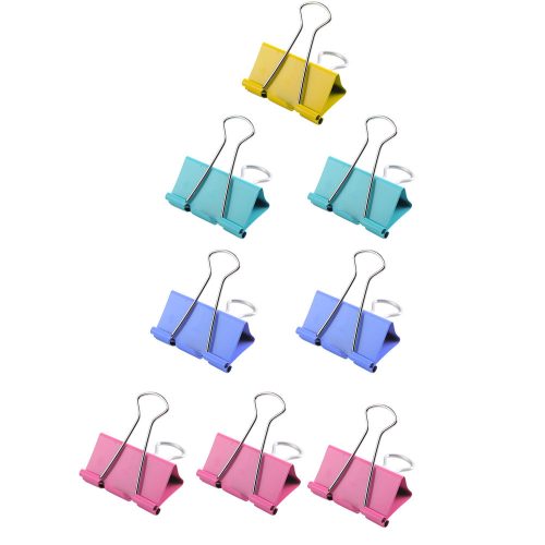 8 db 25 mm-es színes gemkapcsos készlet