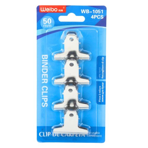 4 db 50 mm-es fém gemkapcsok készlete