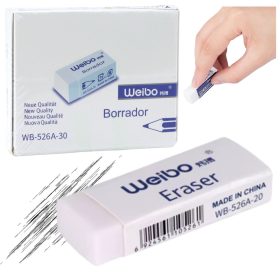 Fehér iskolai irodai radír WB-526A -30 4cm