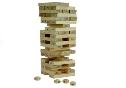 Jenga játék Fa torony Ne rombold le!
