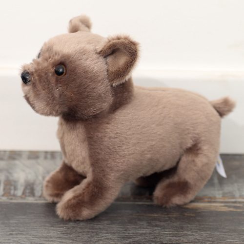 Plüss Mascot ennivaló kis kutya barna 19cm