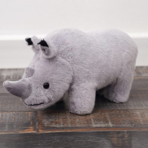 Plüss kabalája orrszarvú plüss bújós játék szürke 30cm