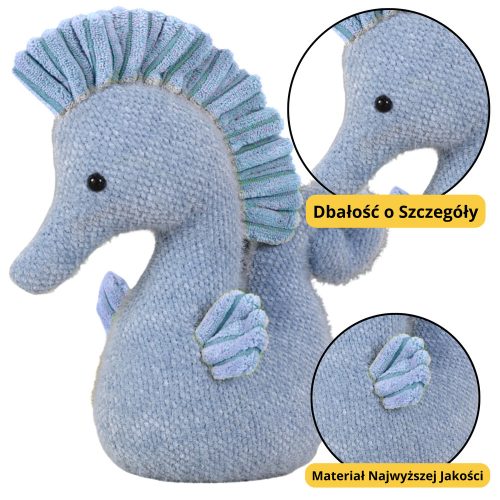 Plüss Mascot Water Horse ennivaló kék 25cm