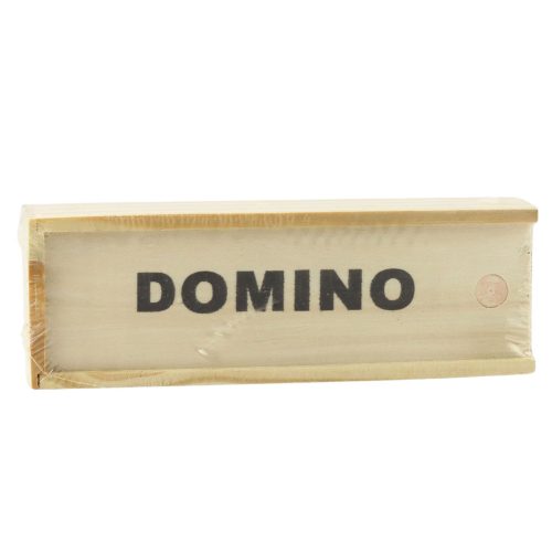 Családi logikai játék Domino 32 fából készült csempe fekete