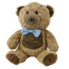 Plüss Teddy Bear kék csokornyakkendő világosbarna 30cm