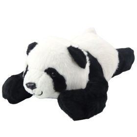 Plüss Mascot ennivaló fekvő Panda fekete-fehér 30cm